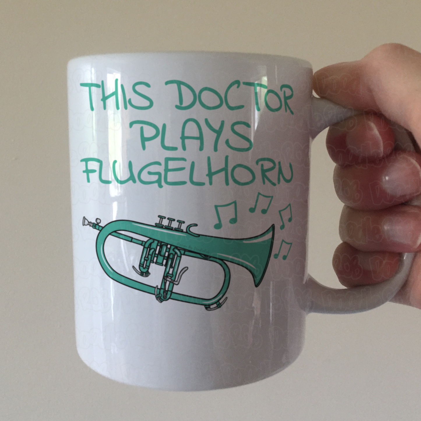 Doctor Flugelhorn Mug - This Doctor Plays Flugelhorn - Brass Musician Gift For Doctor