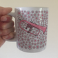 Flugelhorn Floral Mug (Pink Flowers) - Female Horn Player - Brass Musician Gift For Girl