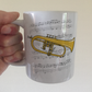 Flugelhorn Music Notation Mug (Colour) - Gift For Horn Player - Brass Musician Gift