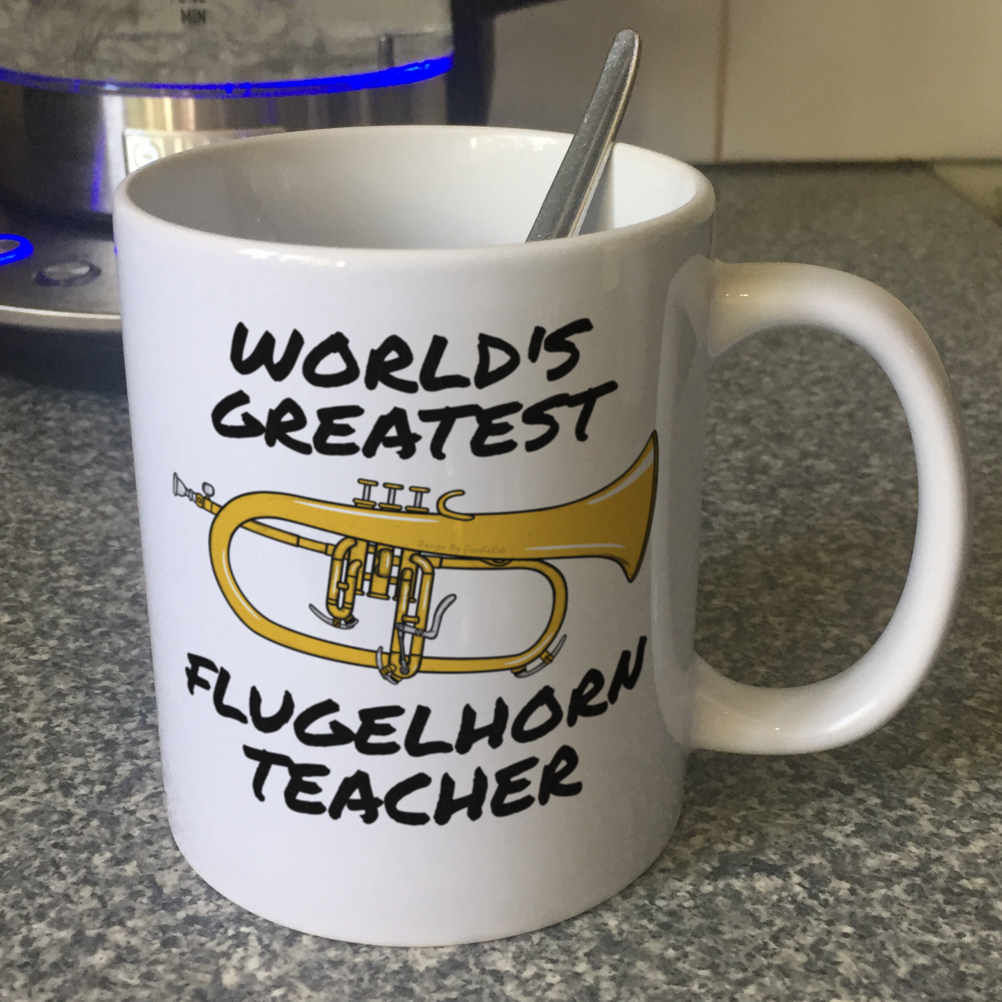 Flugelhorn Teacher Mug - World's Greatest Flugelhorn Teacher - Brass Musician Gift