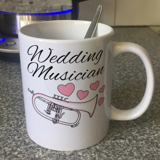Flugelhorn Wedding Mug - Brass Musician Gift