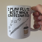 Flute Coffee Mug - I Play Flute Best When Caffeinated - Flautist Woodwind Musician Gift