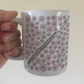 Flute Floral Mug (Pink Flowers) - Female Flautist - Woodwind Musician Gift For Girl