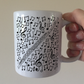 Flute Musical Notes Mug - Gift For Flautist - Woodwind Musician Orchestra Gift