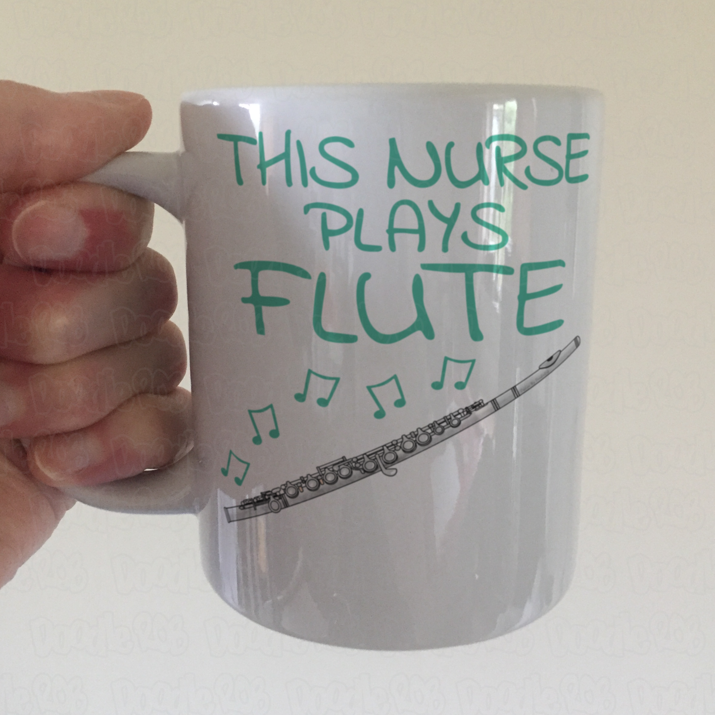 Nurse Flute Mug - This Nurse Plays Flute - Flautist Gift For Nurse