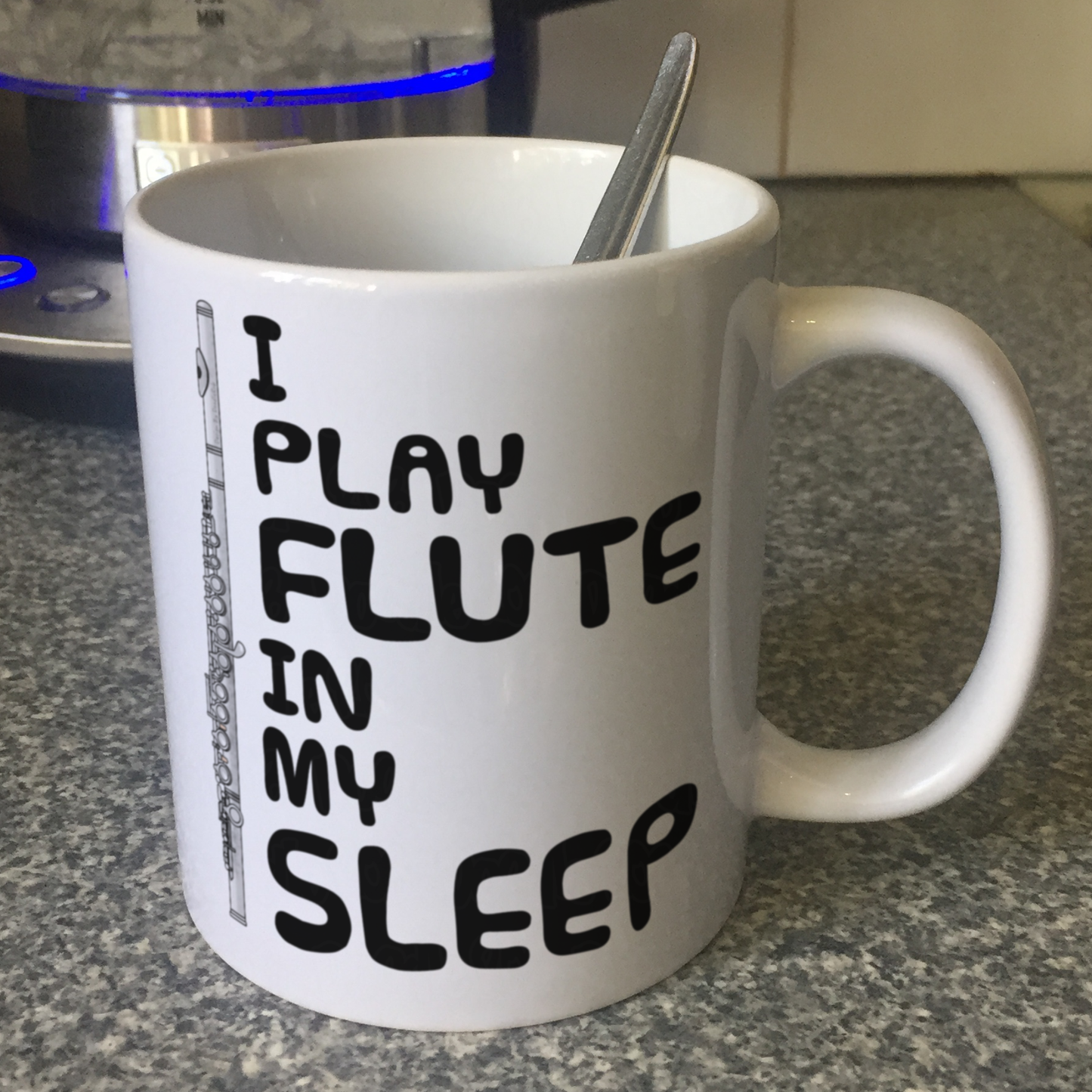 Funny Flute Mug - I Play Flute In My Sleep - Flautist Woodwind Musician Gift