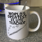 Flute Teacher Mug - World's Greatest Flute Teacher - Woodwind Teacher Gift