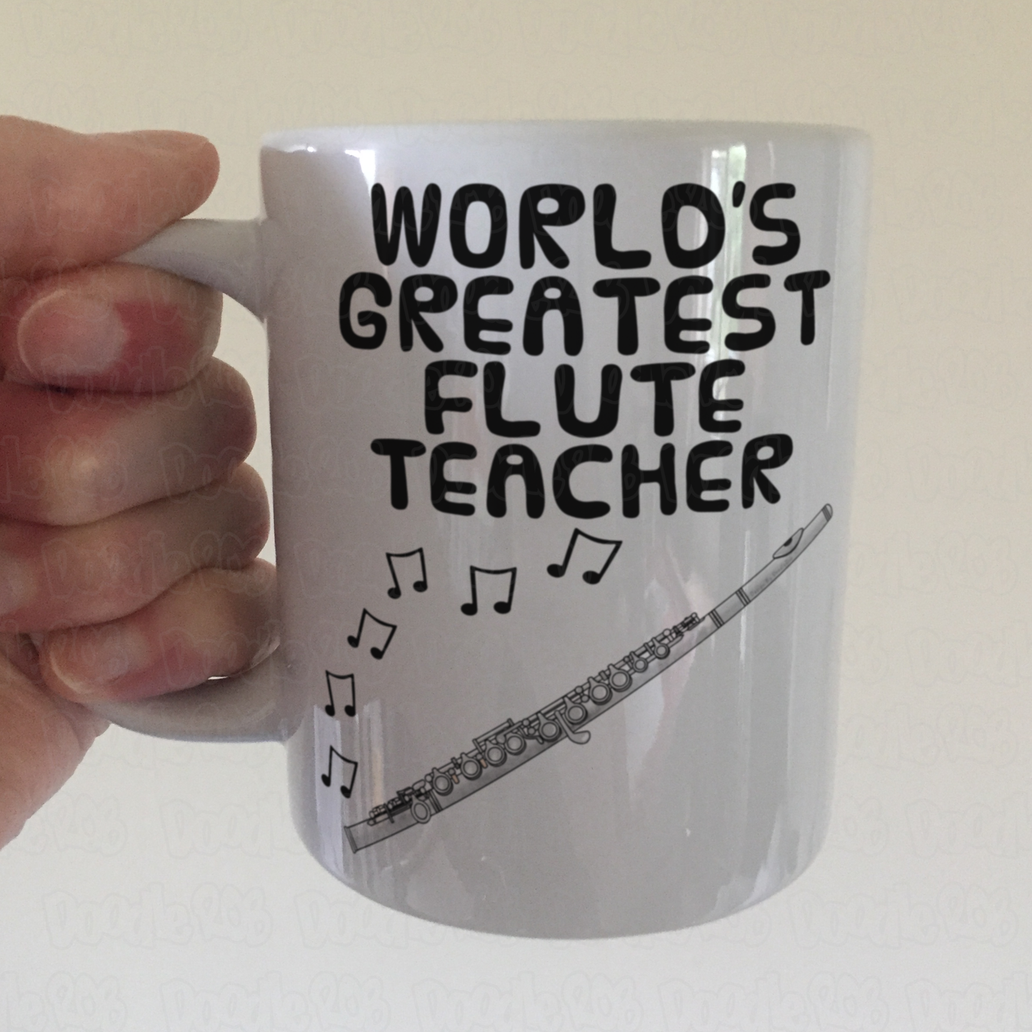 Flute Teacher Mug - World's Greatest Flute Teacher - Woodwind Teacher Gift