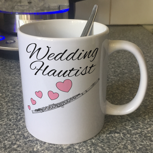 Flute Wedding Mug - Flautist Woodwind Musician Gift