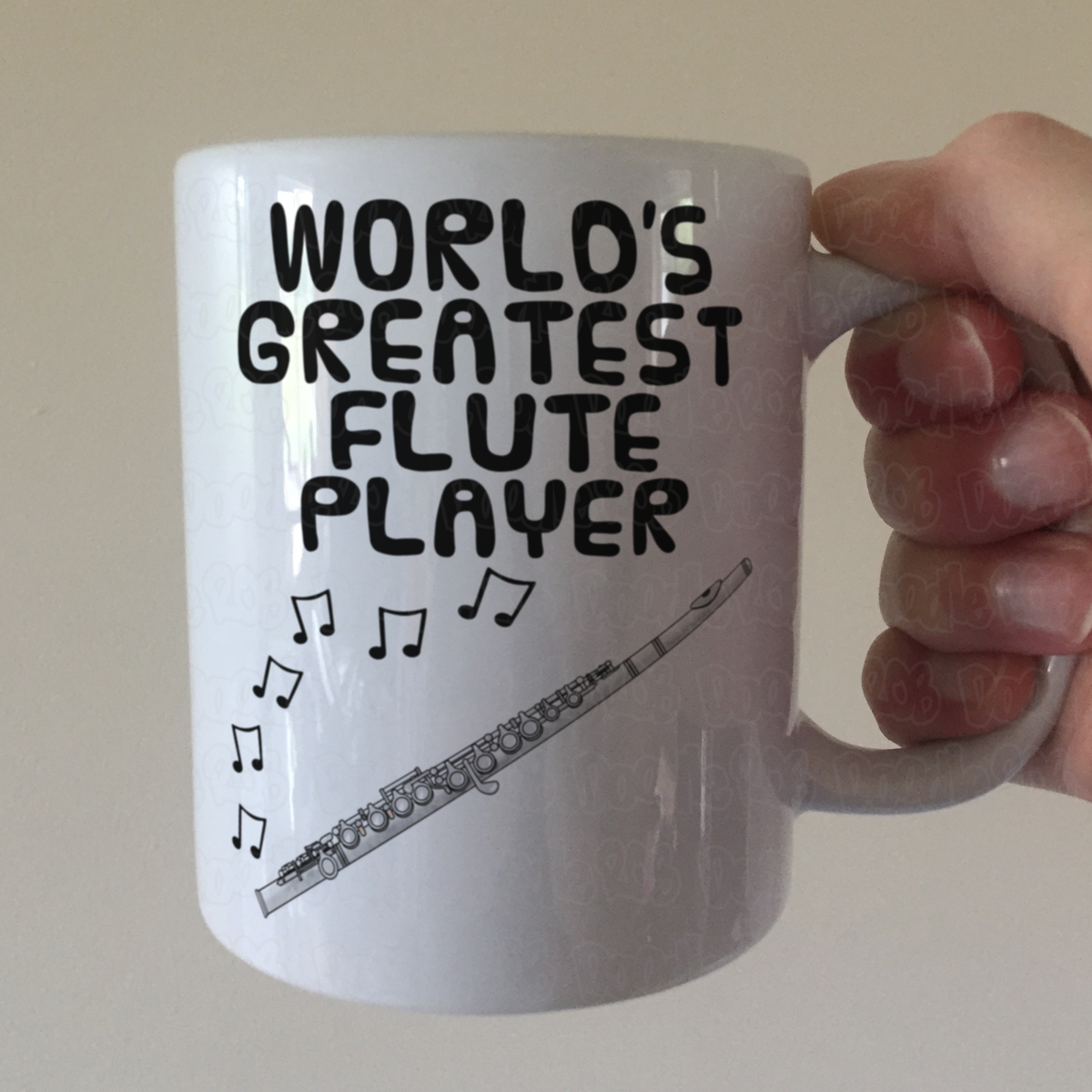 Flautist Mug - World's Greatest Flute Player - Woodwind Teacher Gift