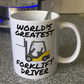 Funny Forklift Truck Mug - World's Greatest Forklift Driver - Gift For Construction Worker