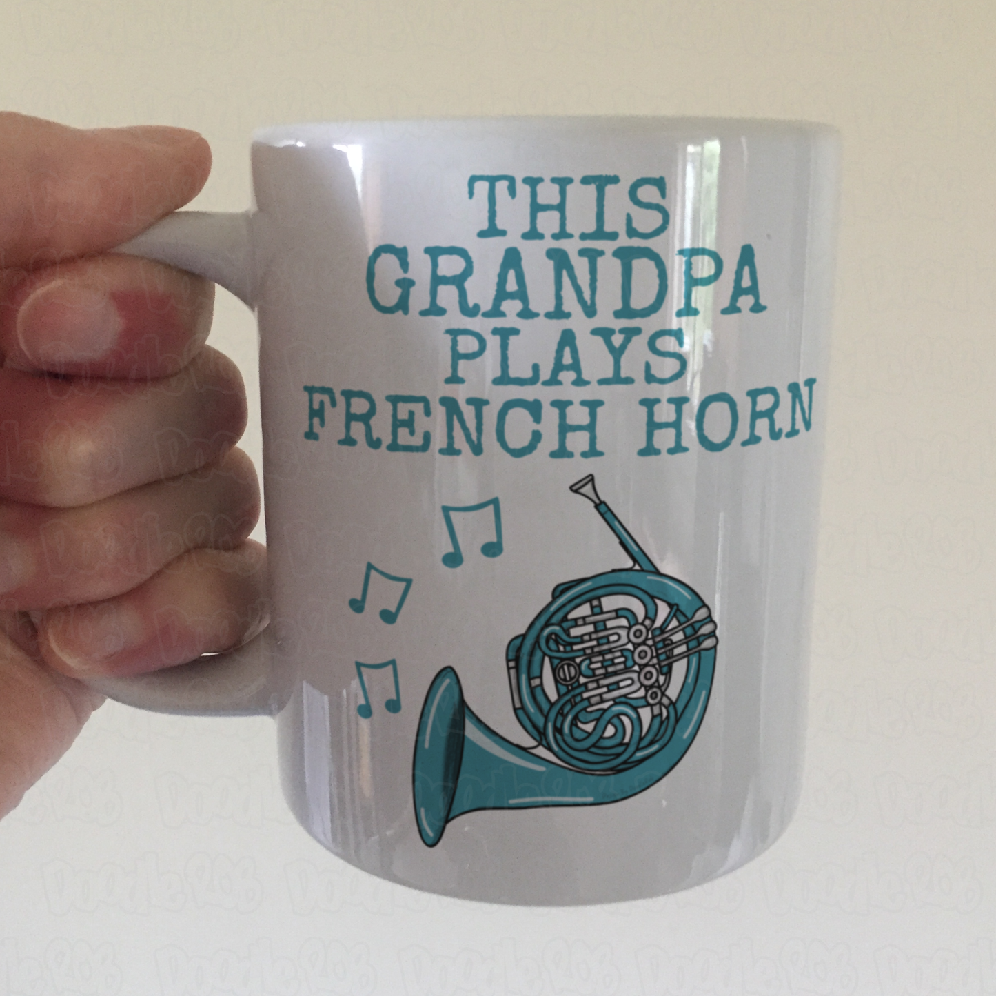 French Horn Father's Day Mug - This Grandpa Plays French Horn - Brass Musician Gift