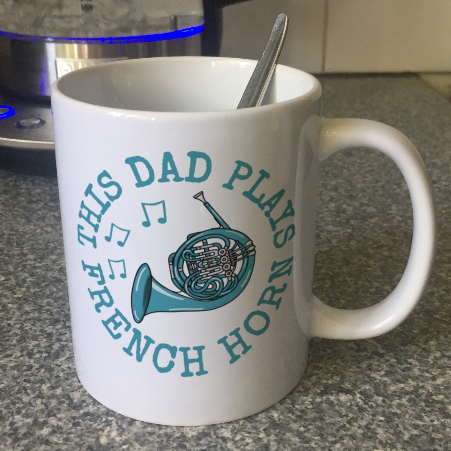 French Horn Father's Day Mug - This Dad Plays French Horn - Brass Musician Gift