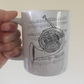French Horn Music Notation Mug - Horn Player Mug - Brass Musician Gift