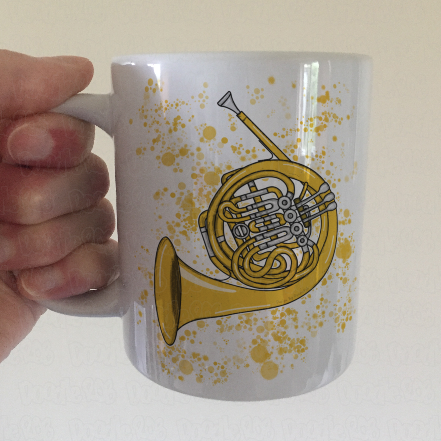 French Horn Mug - Horn Player Gift - Brass Musician Mug