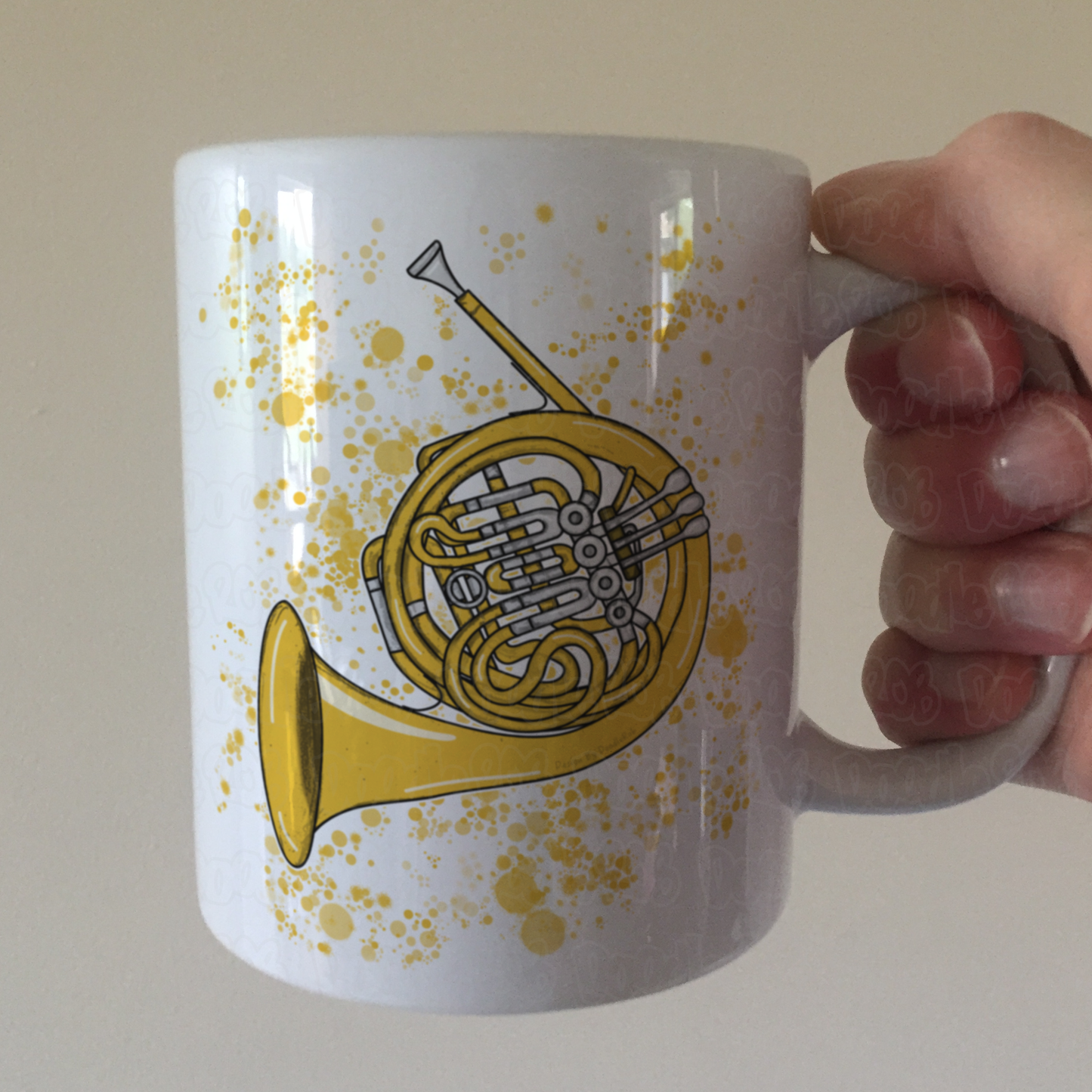 French Horn Mug - Horn Player Gift - Brass Musician Mug