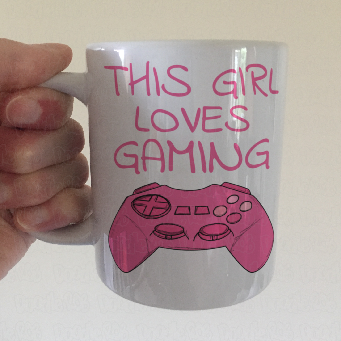 Female Video Gamer Mug - This Girl Loves Gaming - Video Gaming Gift For Her