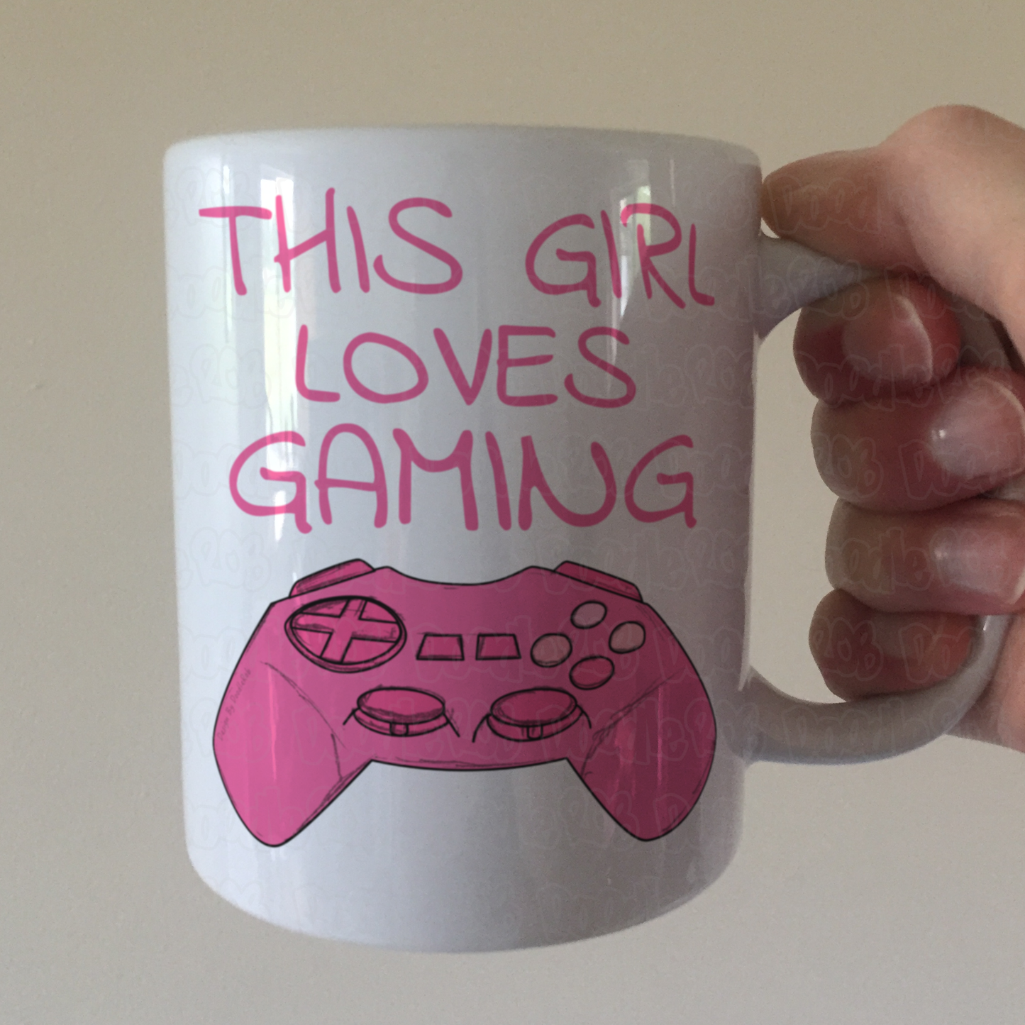 Female Video Gamer Mug - This Girl Loves Gaming - Video Gaming Gift For Her