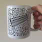 Glockenspiel Musical Notes Mug - Gift For Percussionist - Percussion Teacher Mug - School Music Teacher Gift