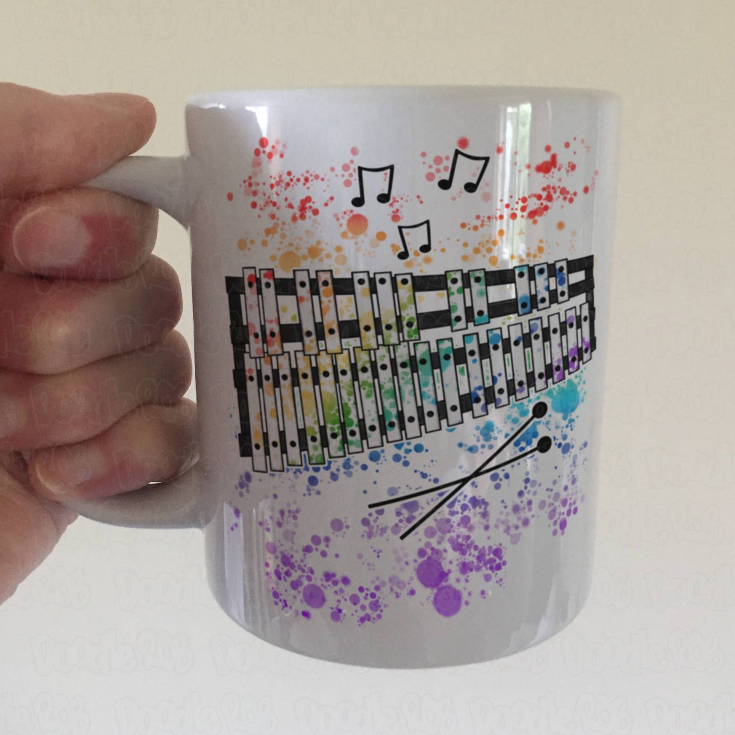 Glockenspiel Rainbow Mug - Gift For Glockenspielist - School Music Teacher Mug - Percussionist Gift