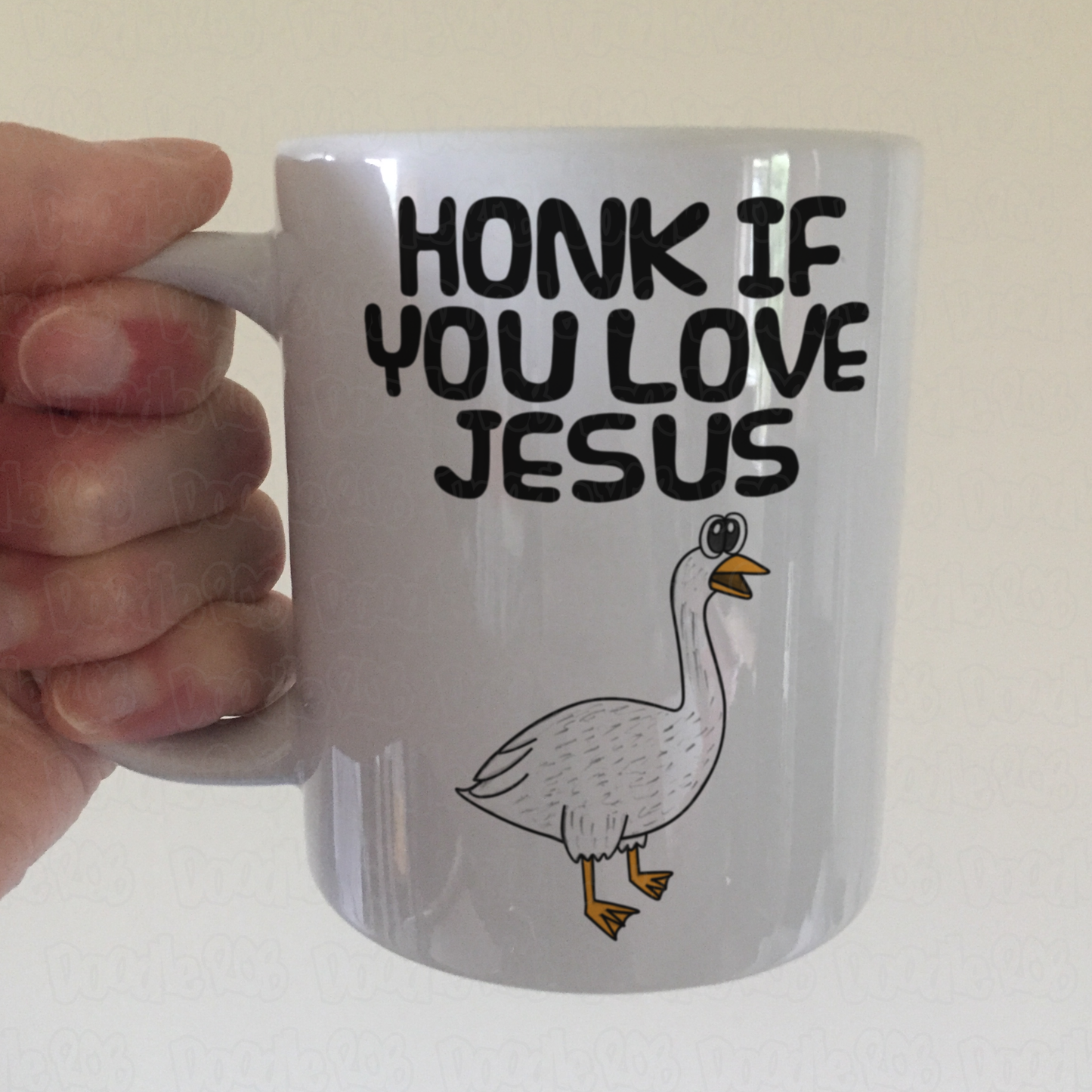 Christian Goose Mug - Honk If You Love Jesus - Funny Church Gift