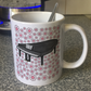 Piano Floral Mug (Pink Flowers) - Female Pianist - Musician Gift For Girl