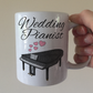 Wedding Pianist Mug - Grand Piano With Pink Hearts - Musician Gift