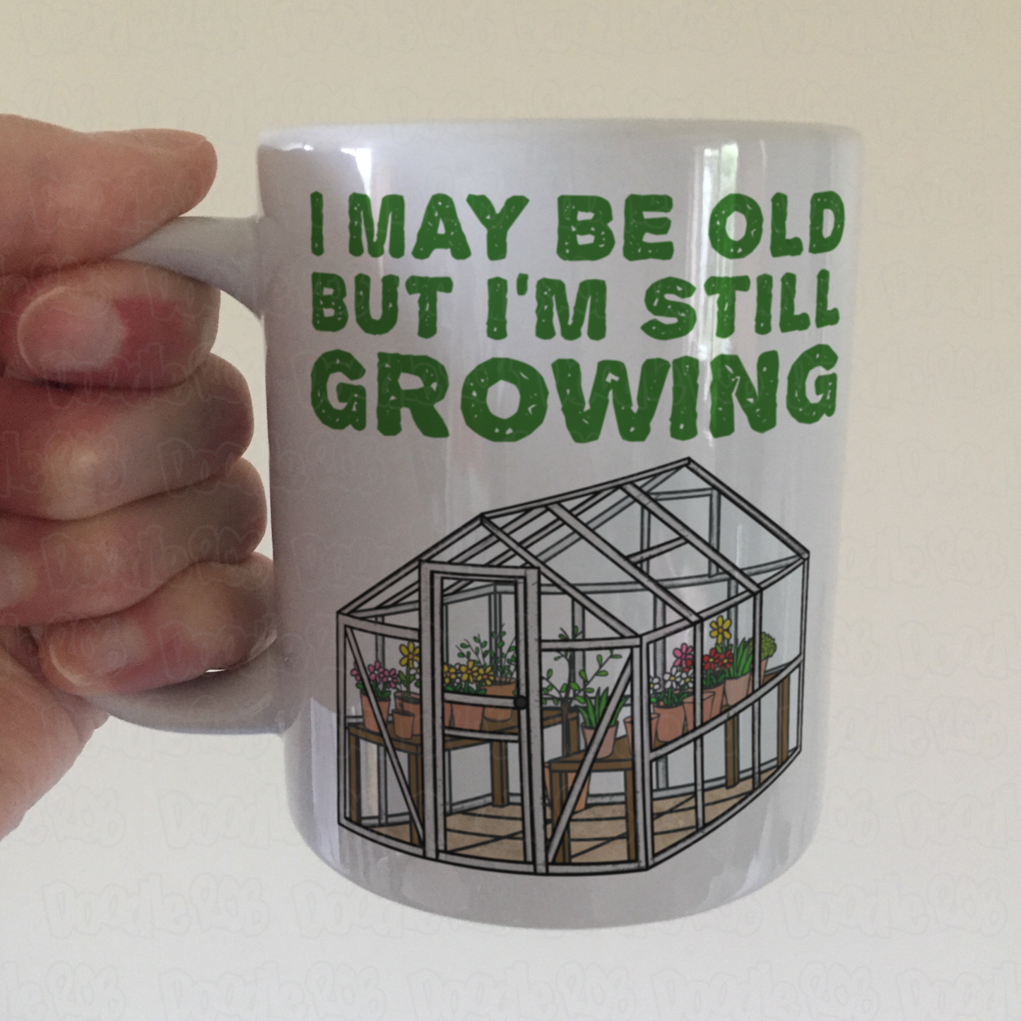 Funny Gardener Mug - I May Be Old, But I'm Still Growing - Gardening Retirement Gift