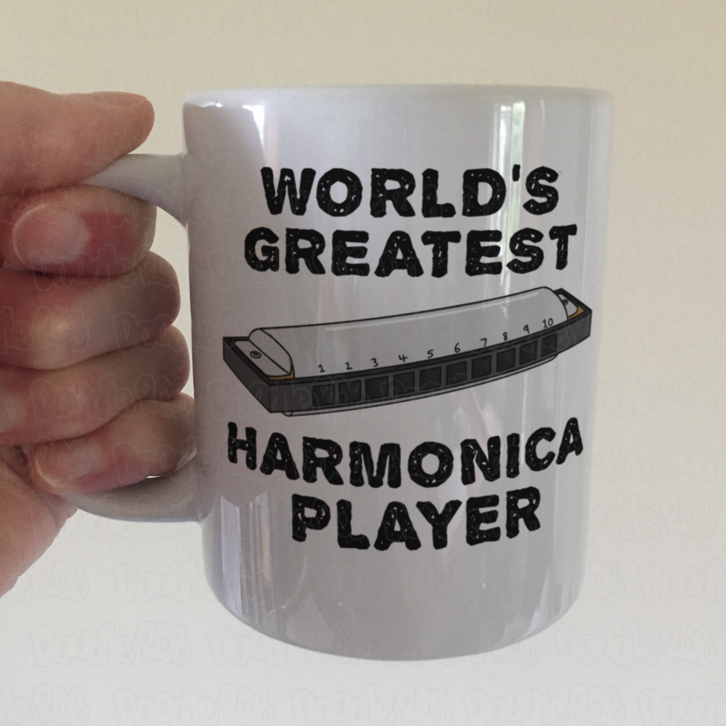 Funny Harmonica Mug - World's Greatest Harmonica Player - Gift For Blues Musician