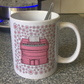Harmonium Floral Mug (Pink Flowers) - Female Organist - Musician Gift For Girl