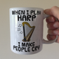 Funny Harp Mug - When I Play Harp, I Make People Cry - Harpist Musician Gift