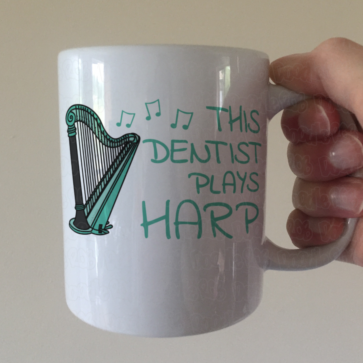 Dentist Harp Mug - This Dentist Plays Harp - Harpist Gift For Dentist