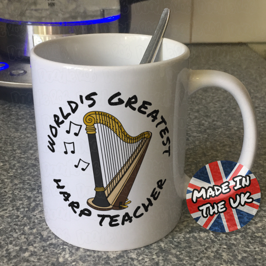 Harp Teacher Mug - World's Greatest Harp Teacher - Gift For Harpist