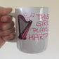 Girl's Harp Mug - This Girl Plays Harp - Female Harpist Gift - Harp Student Gift