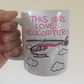 Girl's Helicopter Mug - This Girl Loves Helicopters - Pink Helicopter Mug - Female Pilot Gift