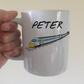 Train Driver Personalised Mug - High Speed Train Custom Mug - Rail Enthusiast Gift