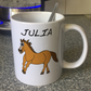Funny Horse Personalised Mug (Brown) - Custom Horse Rider Mug