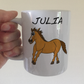 Funny Horse Personalised Mug (Brown) - Custom Horse Rider Mug