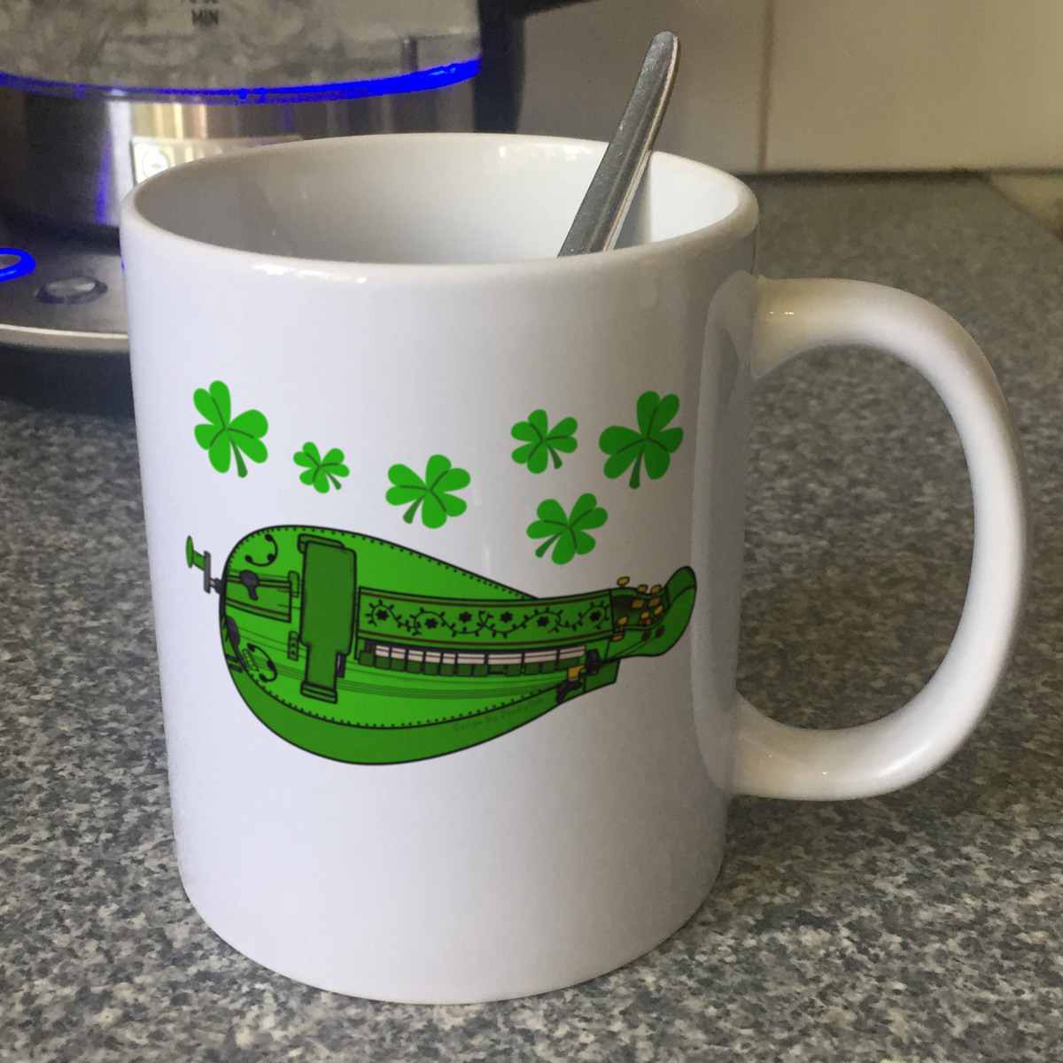Hurdy Gurdy Mug - Gift For Gurdyist - Folk Musician Mug - St Patrick's Day Gift