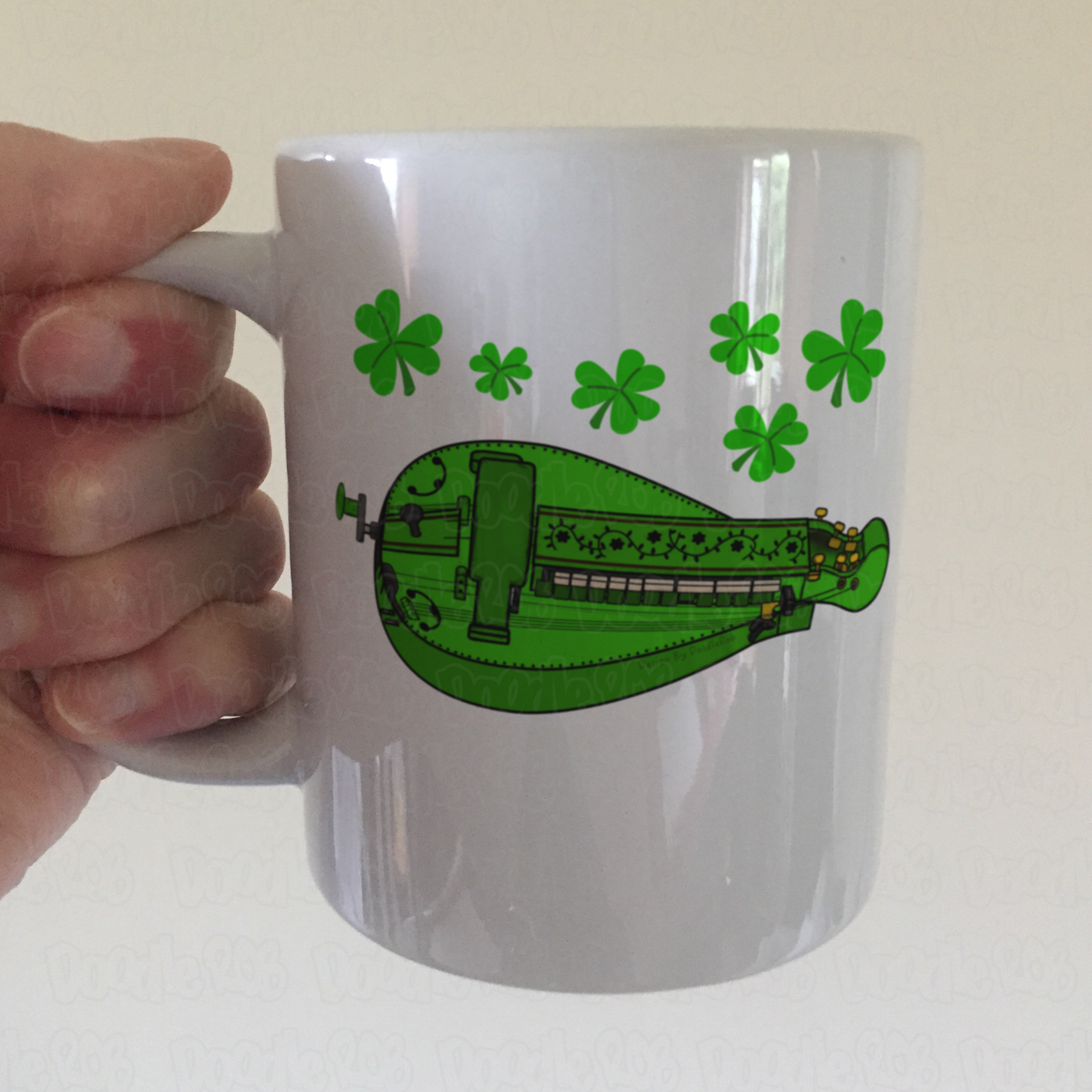 Hurdy Gurdy Mug - Gift For Gurdyist - Folk Musician Mug - St Patrick's Day Gift
