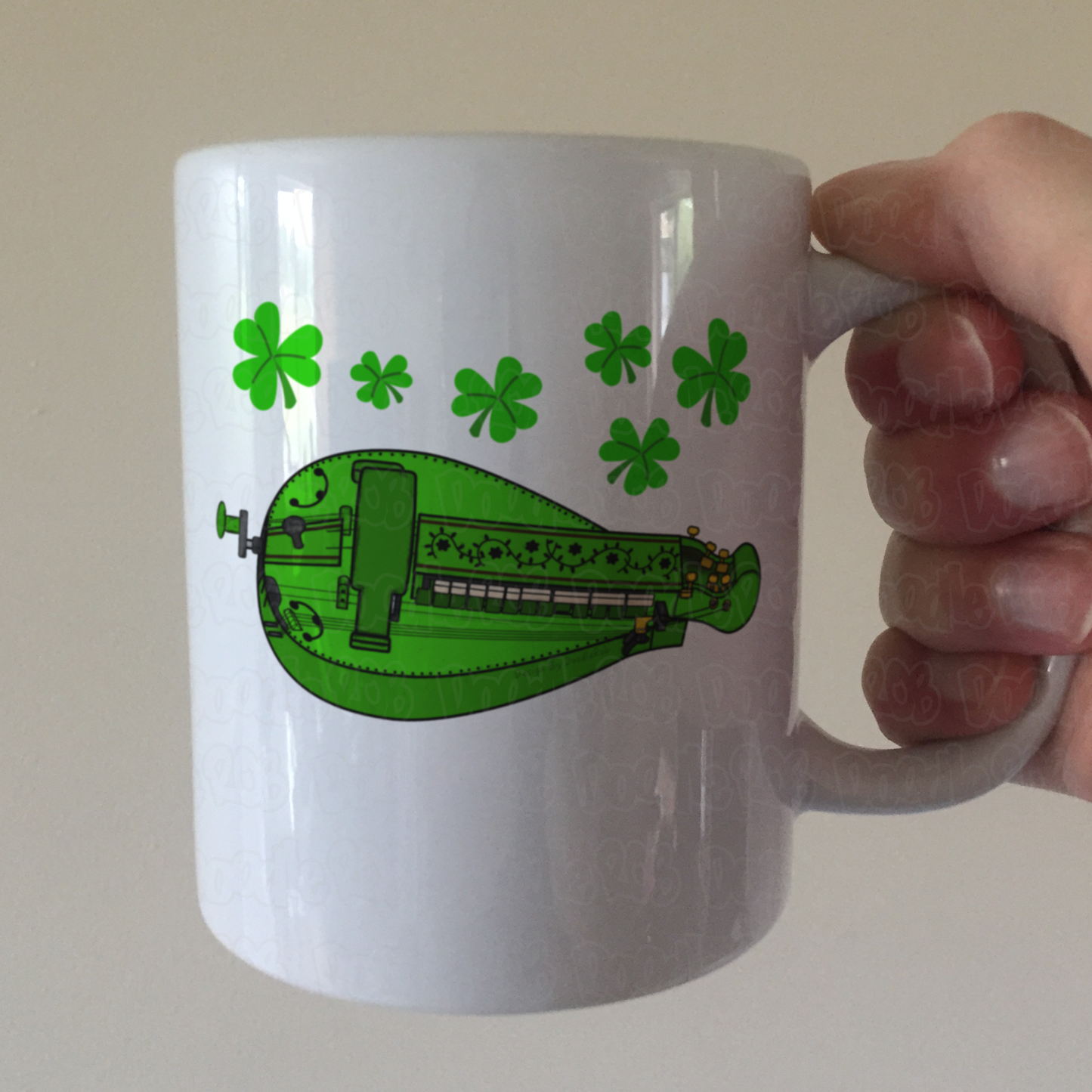 Hurdy Gurdy Mug - Gift For Gurdyist - Folk Musician Mug - St Patrick's Day Gift