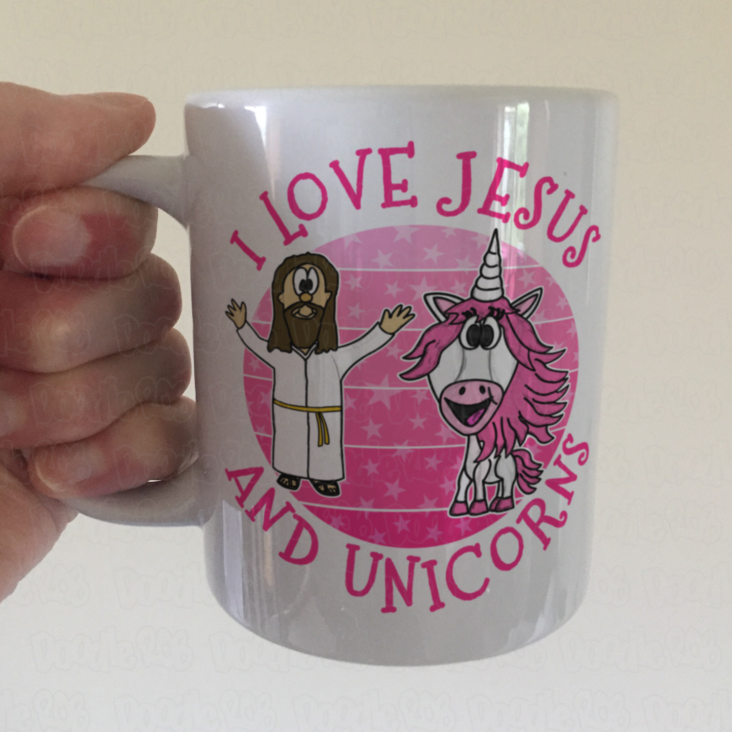 Funny Jesus Mug - I Love Jesus And Unicorns - Gift For Christian Girl - Church Humour