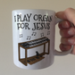Christian Jazz Organ Mug - I Play Organ For Jesus - Church Organist Gift - Gospel Musician Mug