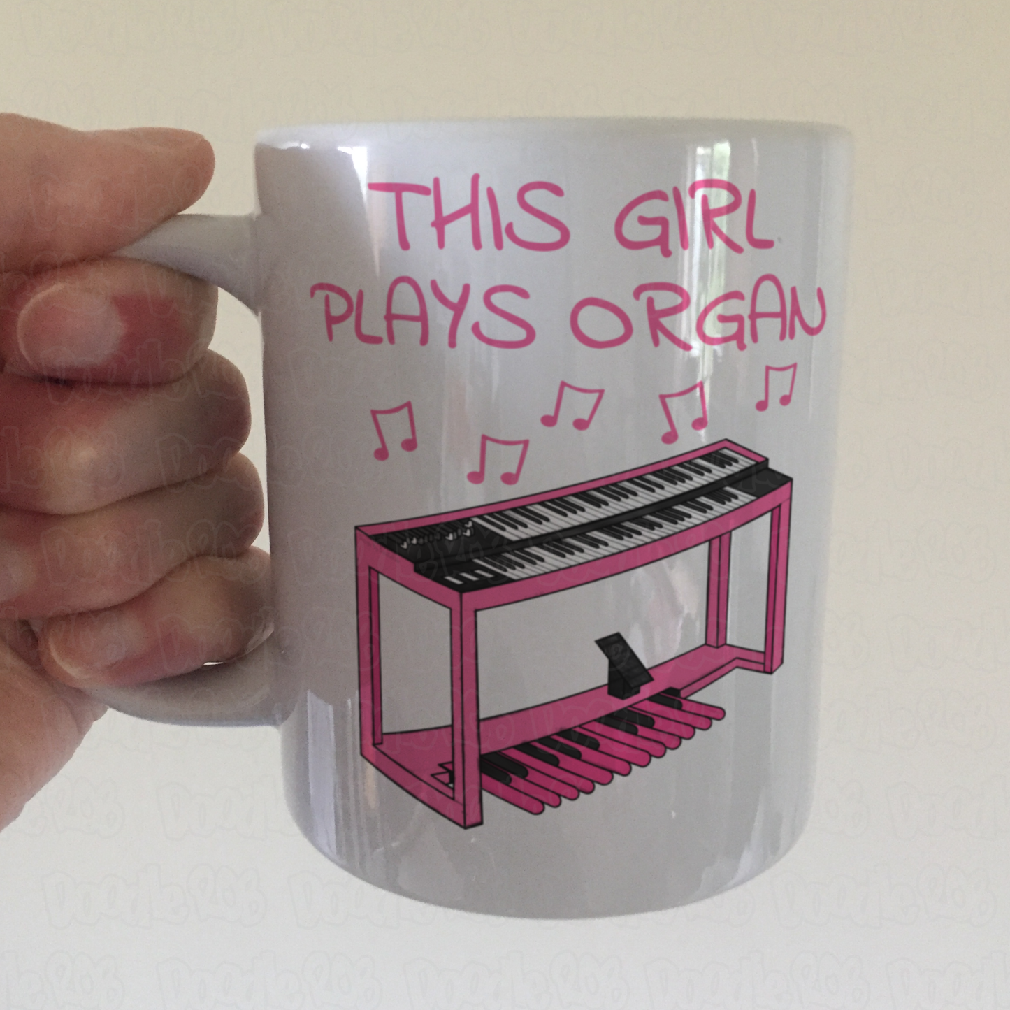Female Organist Mug - This Girl Plays Organ - Organ Student Gift - Musician Gift For Girl