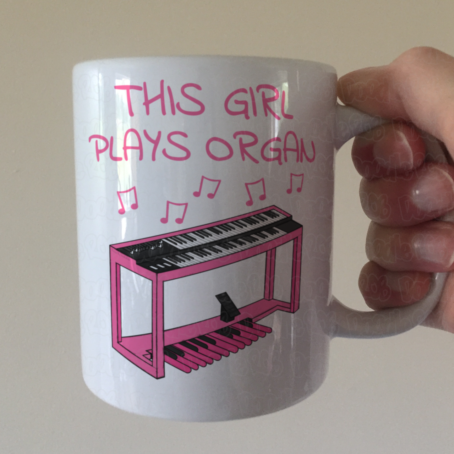 Female Organist Mug - This Girl Plays Organ - Organ Student Gift - Musician Gift For Girl