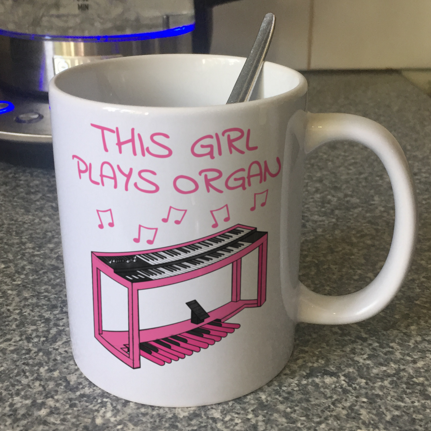 Female Organist Mug - This Girl Plays Organ - Organ Student Gift - Musician Gift For Girl