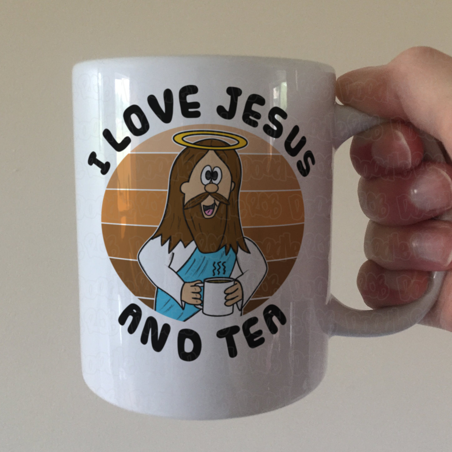 Funny Jesus Mug - I Love Jesus And Tea - Gift For Tea Drinker - Funny Church Mug