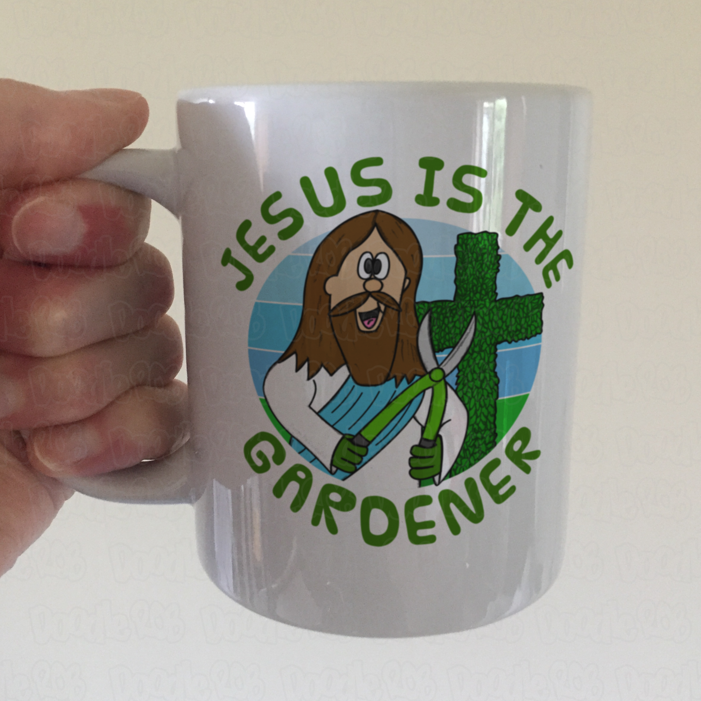 Christian Gardening Mug - Jesus Is The Gardener - Funny Church Mug