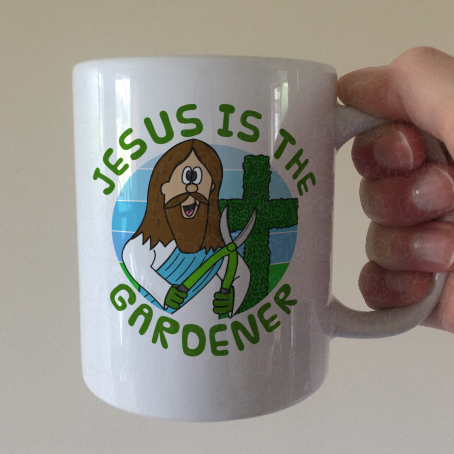 Christian Gardening Mug - Jesus Is The Gardener - Funny Church Mug