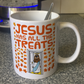 Christian Halloween Mug - Jesus Has All The Treats - Funny Autumn Church Gift